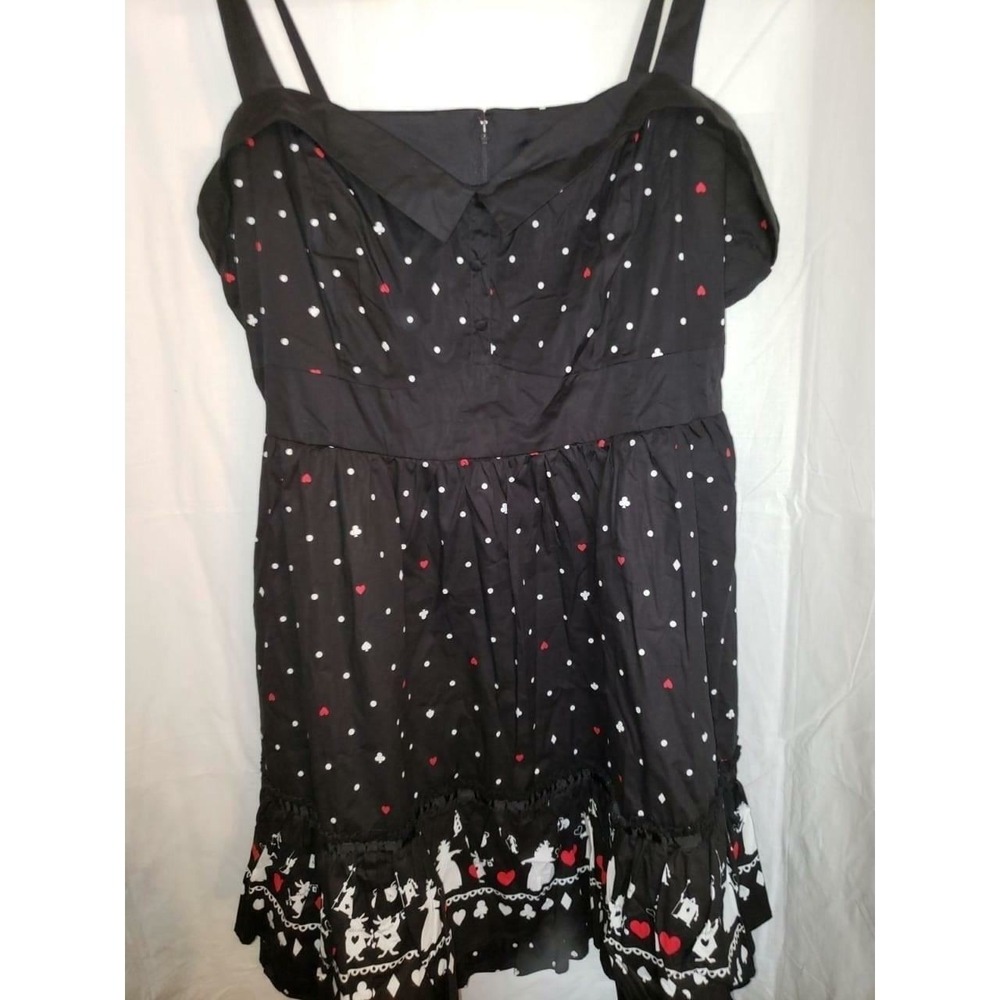 NWT TORRID DISNEY ALICE IN‎ WONDERLAND WHITE RABBIT MAD QUEEN DRESS SIZE 28